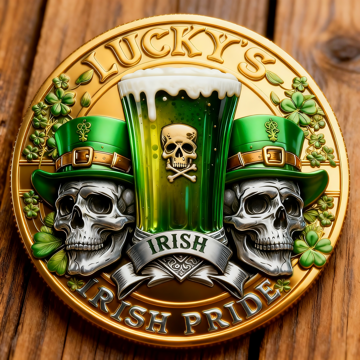 🏆Flash Sale 60% OFF -LUCKY’S — St. Patrick’s Day Irish Pride Commemorative Coin
