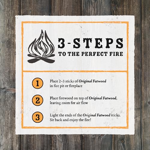 Fatwood Fire Starter Sticks 10lb Box - Indoor or Outdoor 100% All Natural Pine Fire Starters for Campfires, Fireplace, Firepit, Stove, or BBQ Grill - Kindling Firewood Lighter by Pure Garden