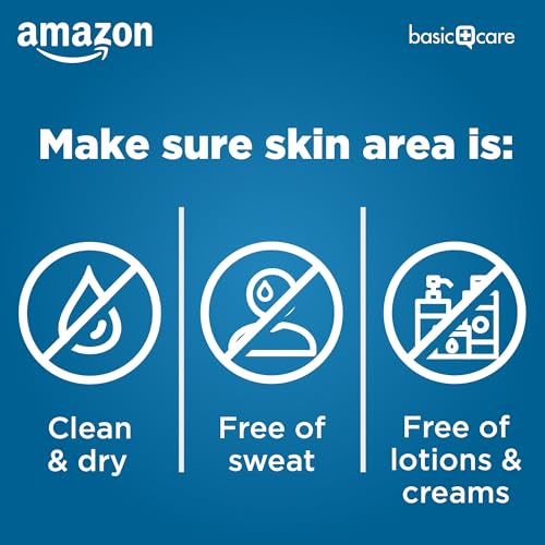 Amazon Basic Care Flexible Fabric Adhesive Bandages, First Aid for Wounds and Scrapes, Breathable with Non-Stick Pad, Latex Free, 100 Count