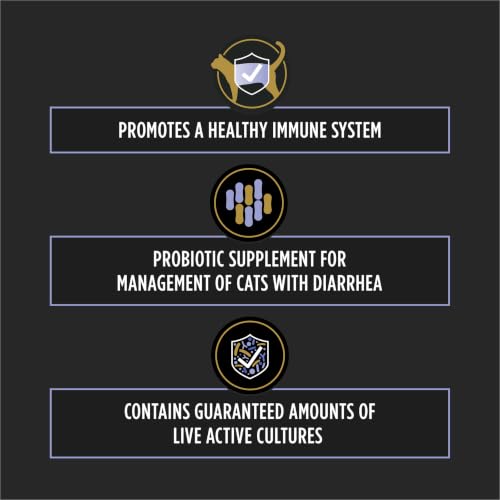 Pro Plan Veterinary Diets FortiFlora Daily Probiotic Powder Supplement for Cats with Digestive Support and Immune System