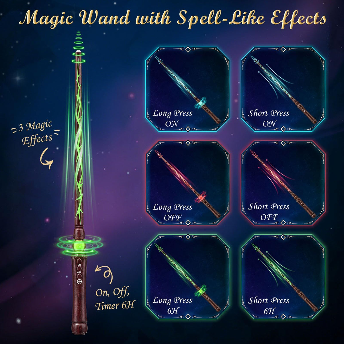 Palmatte 20P Floating Candles with Wand Timer Halloween Decorations Indoor | Upgraded Hanging Floating Candles Battery Operated, Flameless Candles with Remote, Halloween Decor Birthday Party Decorations
