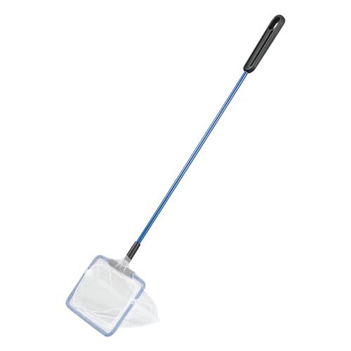AQUANEAT Aquarium Fish Net, Small Fish Tank Cleaning Net, Food Wastes Skimmer for Small Ponds and Pools