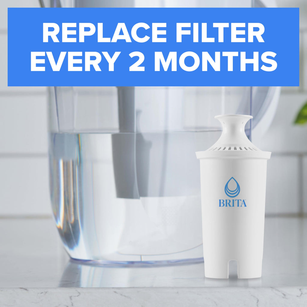 Brita Original Replacement Water Filter, Pitchers and Dispensers, 3 Pack | WQA and NSF/ANSI Certified, Reduces Chlorine, Copper, Mercury & Cadmium, Lasts 2 Months, Household Essential