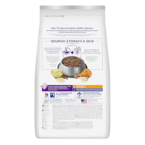 Hill's Science Diet Sensitive Stomach & Skin Dry Dog Food | #1 Veterinarian Recommended, Adult Formula, Chicken Recipe, 30 lb. Bag