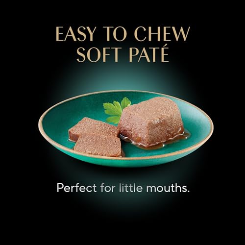 Sheba Perfect Portions Kitten Pate Wet Cat Food, Multipack, 2.6 oz, 24 ct | Chicken, Turkey, & Salmon, DHA for brain development, Vitamin E for immunity, real meat, essential amino acids, 48 servings