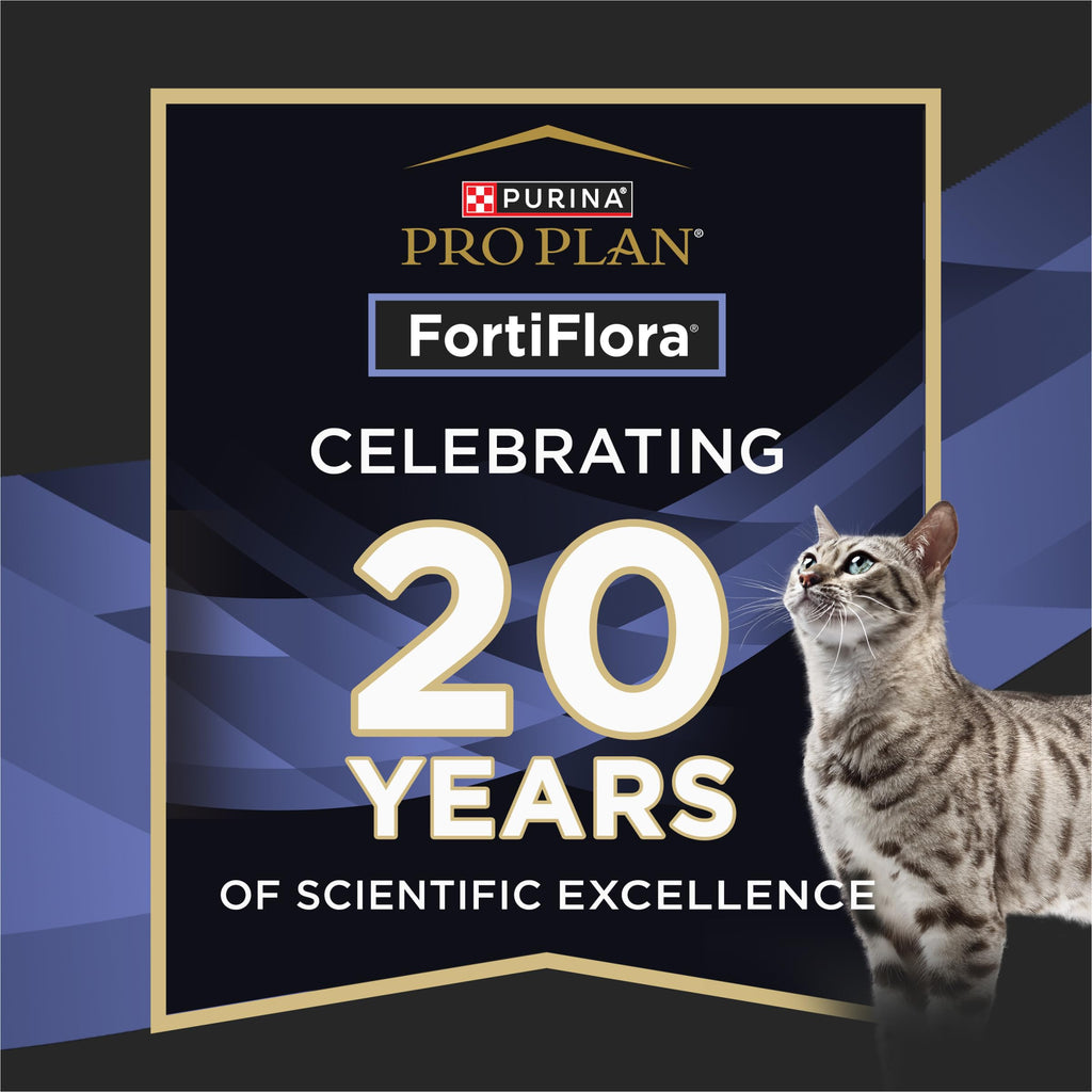 Pro Plan Veterinary Diets FortiFlora Daily Probiotic Powder Supplement for Cats with Digestive Support and Immune System