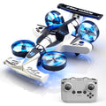 Remote Control Airplane Car Toys for Kids Ages 4-6-8-10-12, 2-In-1 Foam RC Plane Car Jet Mini Drone, Racing Car Stunt Plane Toys for Kids Boys Beginners 4 5 6 7 8 9 10 Year Olds Indoor Outdoor Playing