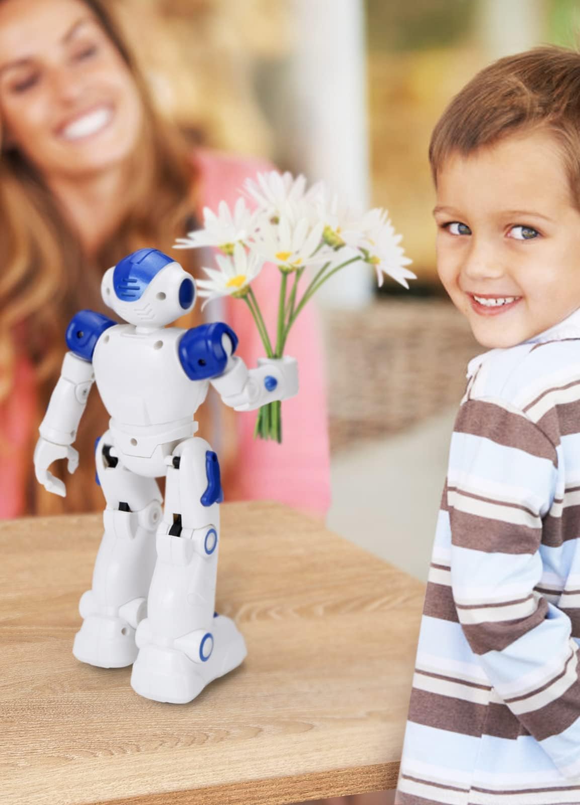KingsDragon RC Robot Toys for Kids,Remote Control Smart Robot Toy | Gesture & Sensing Programmable Interactive Walking Robot for Age 3 4 5 6 7 8 10 Year Old Boys Girls Birthday Gift Present