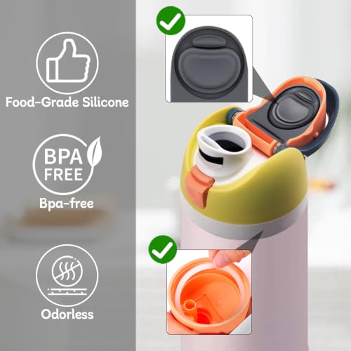 3 Sets Replacement Rubber Seal Gasket Parts for Owala FreeSip 24oz 32oz F1 | Water Bottle Lid Top Silicone Stopper and O Ring Compatible with Owala 16/19/24/32/40 oz Cap Mouth Insert Piece Accessories