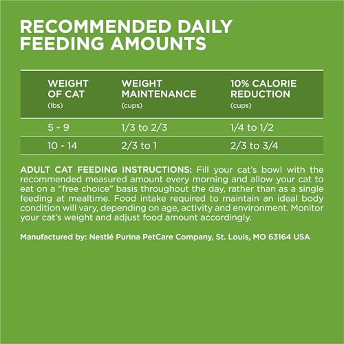 Purina ONE Indoor Advantage Weight Control Dry Cat Food, 16 lb Bag | Made with real turkey and 10% less fat, plus antioxidants and fiber to help minimize hairballs and aid in weight control
