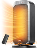 DREO Quiet Space Heater, 1500W Portable Heaters for Indoor Use with Remote