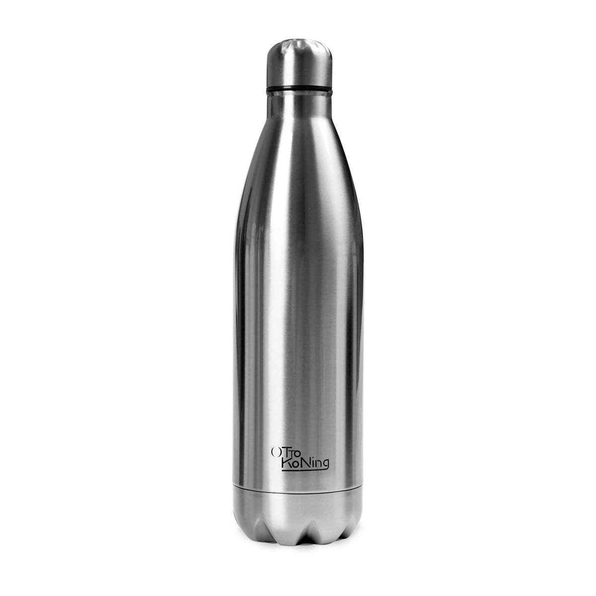 OTTO KONING Stainless Steel Water Bottle 1L Vacuum Insulated Leak-Proof | BPA free 18/8 steel, keeps drinks hot 12h or cold 24h, no condensation, ideal for gym, office, hiking, cycling