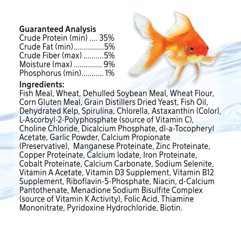 Aqueon Goldfish Granules, Goldfish Food, 5.8 Ounces | Sinking fish food for goldfish or small koi, 1.5 mm granules, won't cloud water when fed as directed