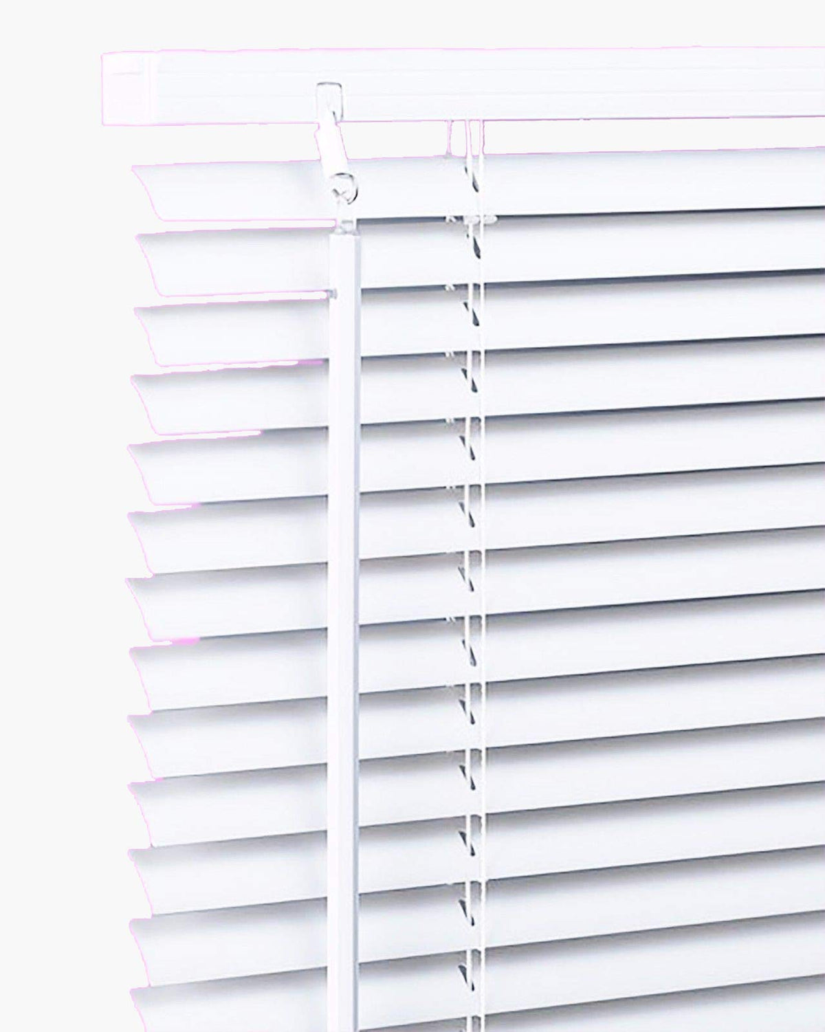 White PVC Venetian Blind Blinds Easy Fit Curtains Trimmable Fittings Windows Treatment Shutters Twist Open Close Pay only 1 Flat shipping £3.99 for multiple buying (White, 105 W x 150 L)