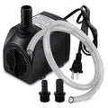 PULACO 400GPH Submersible Pump with 5 ft Tubing | 1500L/H 25Watt durable fountain water pump for Pond Fountain, Aquariums Fish Tank, Statuary, Hydroponics