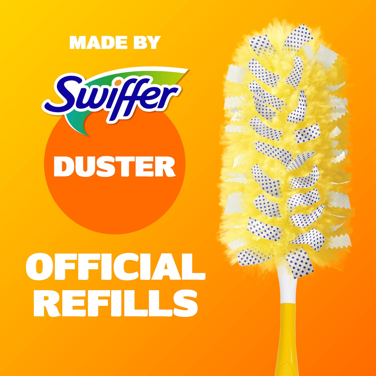Swiffer Dusters Heavy Duty Multi-Surface Duster Refills for Cleaning, Unscented, 11 Count