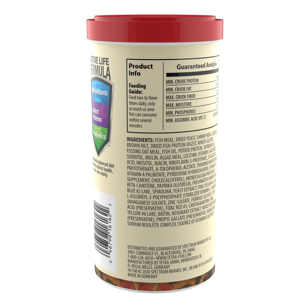 TetraColor Tropical Flakes Color Boosting Fish Food, 7.06 oz | For Mid & Bottom-Feeding Tropical Fish, Supports Immune System & Reduces Stress, Clean & Clear Water Formula, Feed Daily