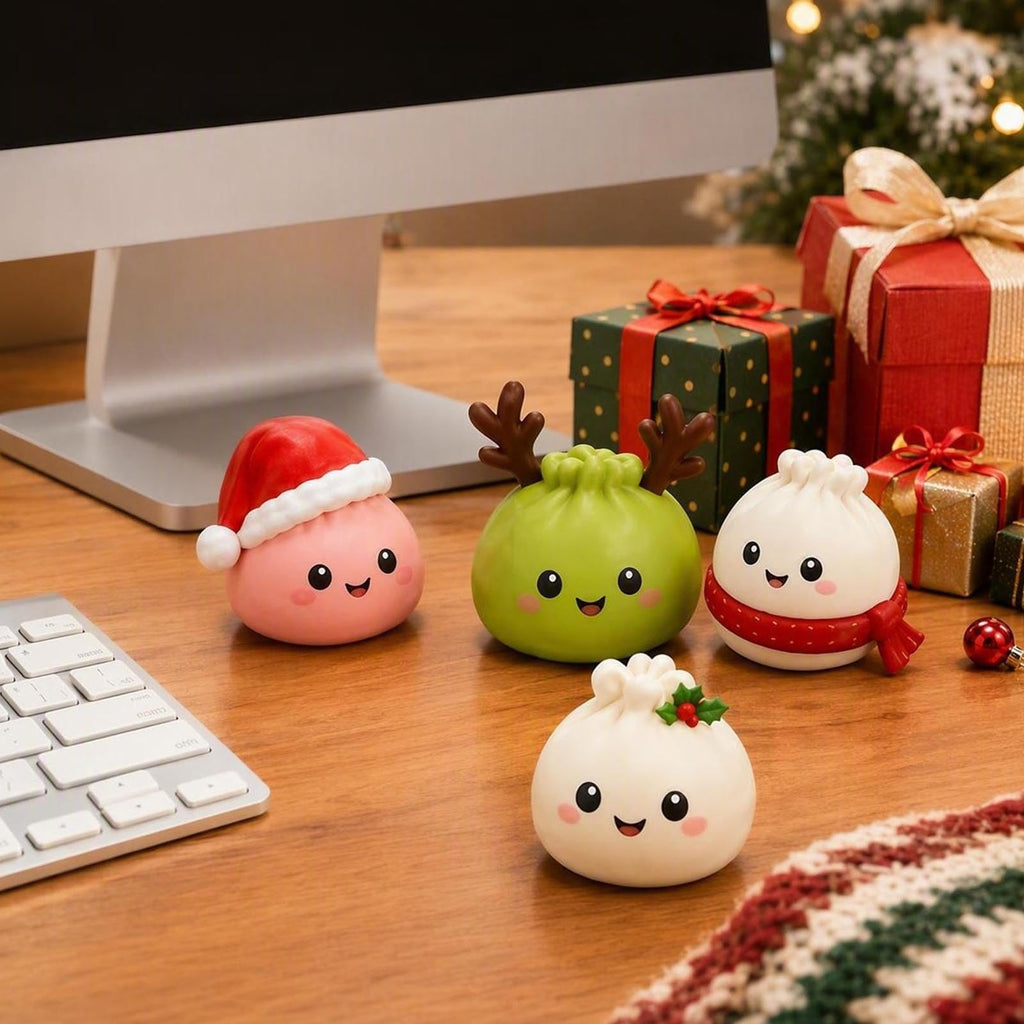Christmas Decorations Squishies Dumpling Advent Calendar 2026 | Christmas Decor, 24 Dumplings for Adults, Party Favors, Christmas Ornaments, Coundown Calendar, Stress Relief Plaything