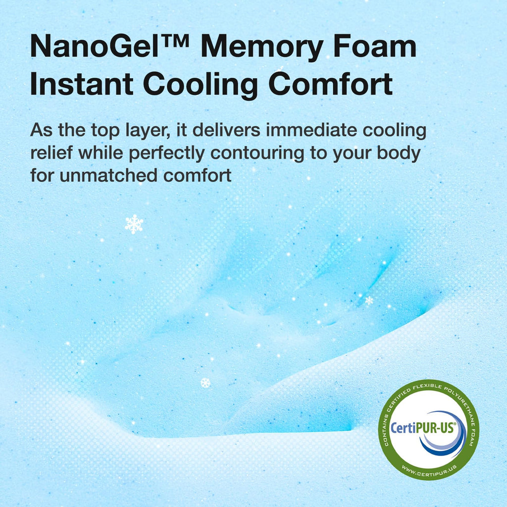 Novilla Twin Mattress, 6 Inch Twin Bed Mattress with Gel Memory Foam | Cooling Night Sleep & Pressure Relief, CertiPUR-US Certified