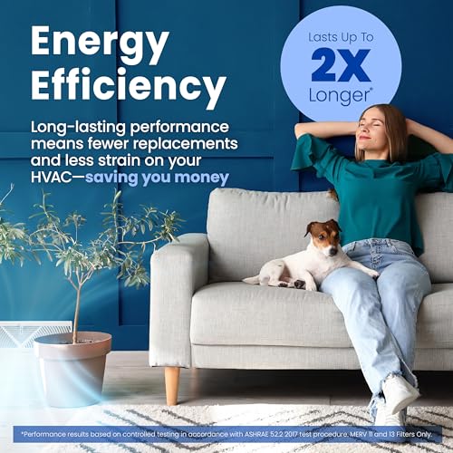 AprilAire 413 Replacement Filter for AprilAire Whole House Air Purifiers - MERV 13, Healthy Home Allergy, 16x25x4 Air Filter (Pack of 2)