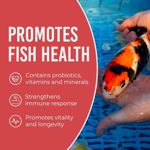 Blue Ridge Cool Water Wheat Koi Fish Food, 3/16" Pellets, 5 lb | Wheat-germ formula, easy cool-water digestion; floats & softens fast; works in auto feeders; vitamins & minerals added