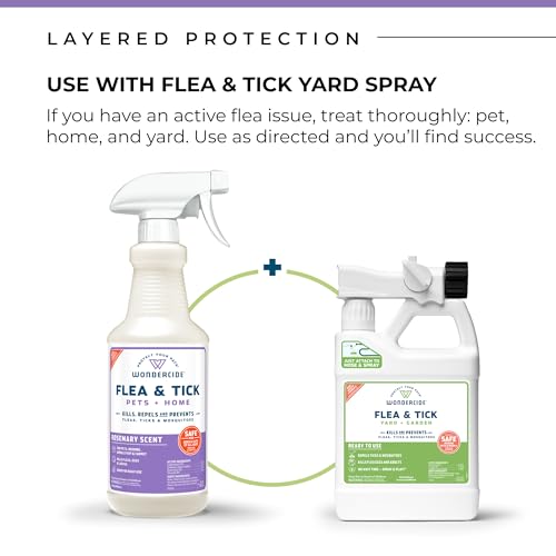 Wondercide Flea Tick & Mosquito Spray for Pets & Home - Rosemary 16 fl oz