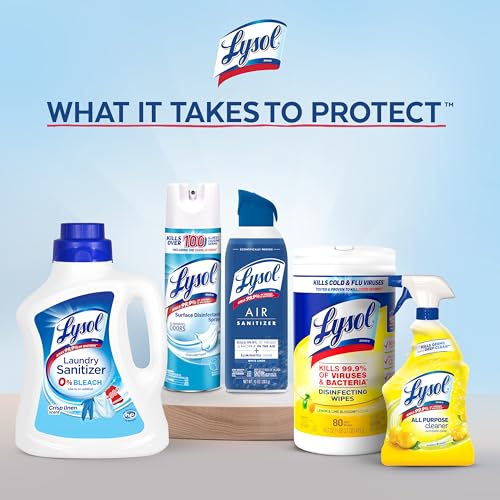 Lysol Toilet Bowl Cleaner Clinging Gel, Power, 24 oz, 2 Pack | Disinfecting, Sanitizing, Deodorizing, Septic Safe, Bleach Free, For Toilet Rings, Limescale, & Hard Water, Bathroom Cleaner