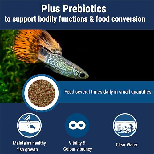 TetraMin Tropical Flakes Fish Food, 7.06 oz | Complete Daily Diet For Top-And-Mid Feeding Tropical Fish, Protein For Growth & Prebiotics for Digestion, Clear Water Formula