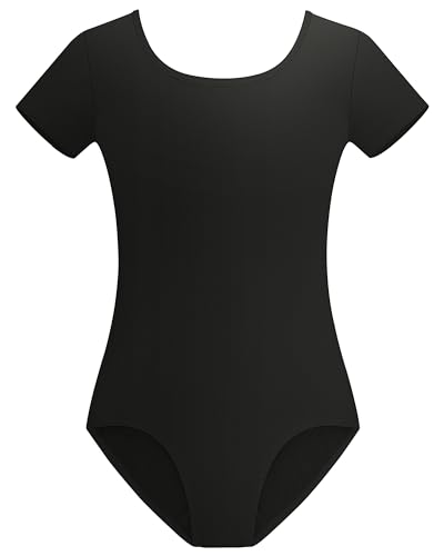 Stelle Ballet Leotards for Girls Short Sleeve Gymnastics Dance Outfit 2-16Y | Scoop neckline, Stretch fabric, Comfortable fit, Skin-friendly, Gymnastics & Ballet, Toddler dancewear, Kids bodysuit