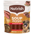 Nutrish Soup Bones Beef Dog Chews, 23.1 oz. Bag (11 Treats) (Rachael Ray) | Rawhide-Free, Contains No Artificial Flavors or By-Product Meals, Soft Texture, Easy on Gums, Resealable Bag