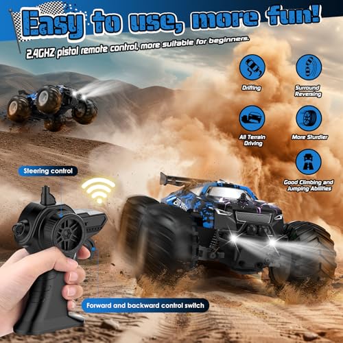 All-Terrain Remote Control Car for Boys Christmas Kids Rechargeable