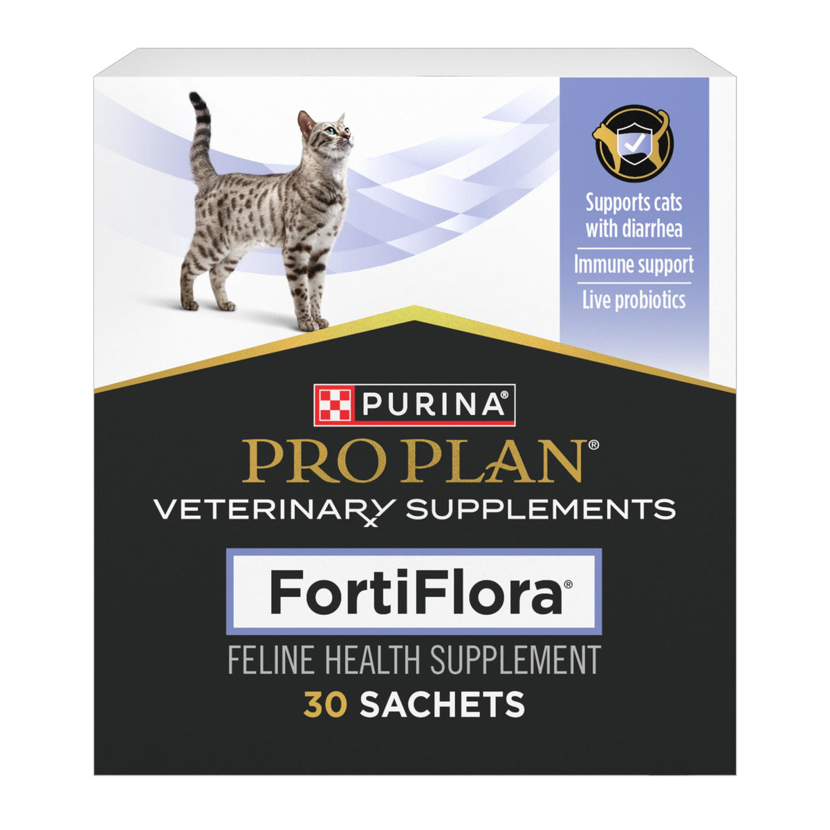 Pro Plan Veterinary Diets FortiFlora Daily Probiotic Powder Supplement for Cats with Digestive Support and Immune System