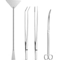 4Pcs Aquascaping Tools, Jeimier Aquascape Kit, Long and Strong Aquarium Tweezers, Scissors, Algae Scraper, Aquarium Plant Tools, Fish Tank Plant Trimming Kit