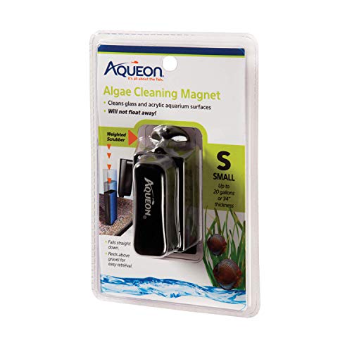 Aqueon Aquarium Algae Scraper, Fish Tank Magnetic Glass Cleaner for Glass/Acrylic, Small