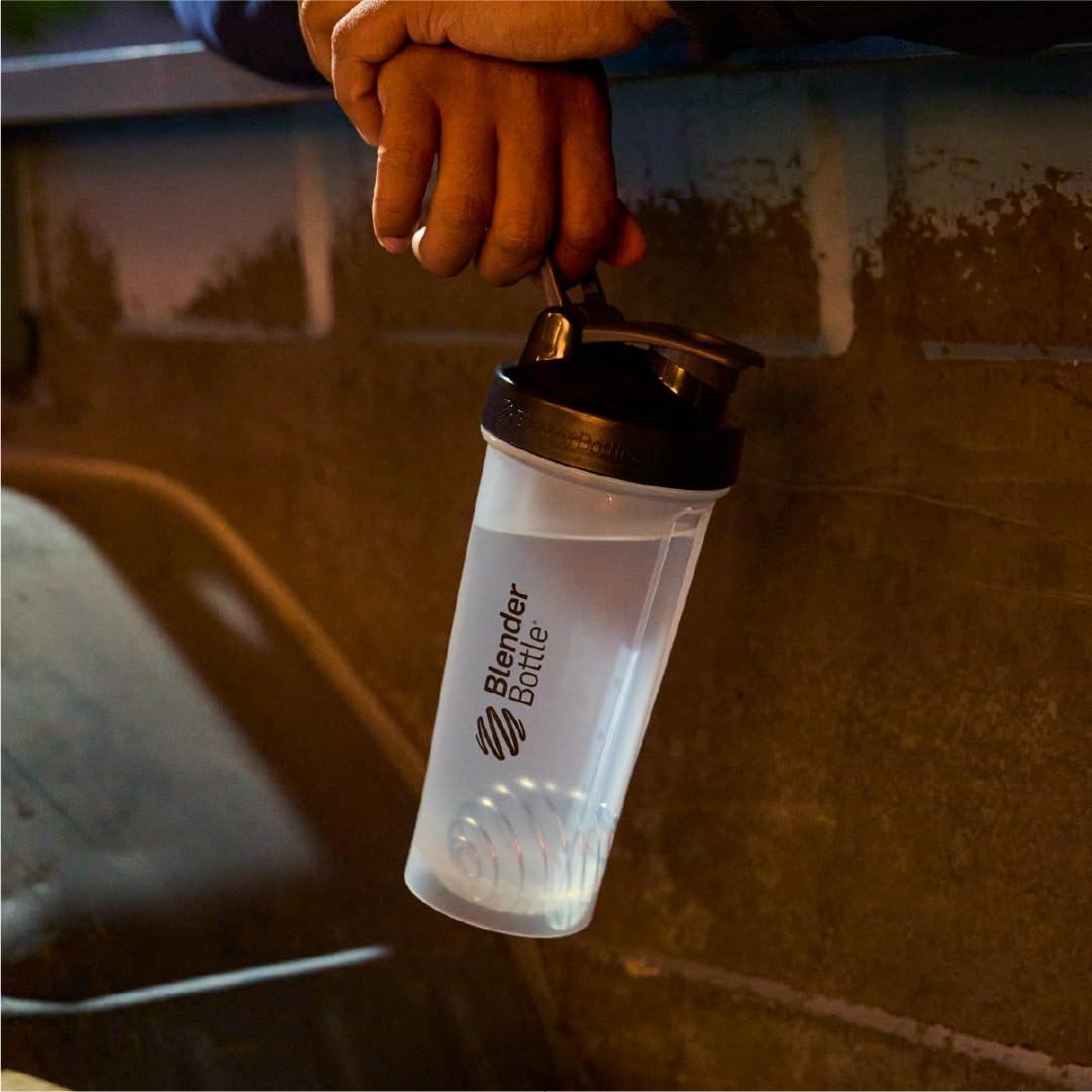 BlenderBottle Classic V2 Plastic Shaker Bottle 20 oz Black