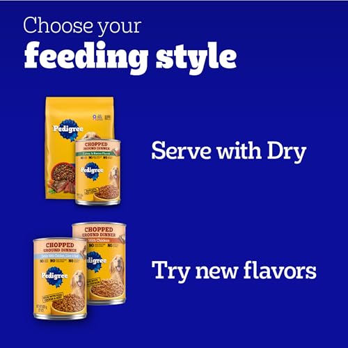 Pedigree Choice Cuts Wet Dog Food, Beef & Country Stew, 13.2 oz, 12 Count | Beef & Country Stew flavors, 100% complete & balanced, 50%+ water for hydration, made with real beef, choice cuts in gravy