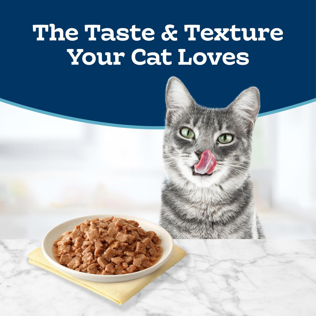 Blue Buffalo Tastefuls Variety Pack Wet Cat Food, 3 oz, 12 ct | Tuna, Chicken & Fish and Shrimp Entrées in Gravy (4 of Each), No Corn, Wheat, or Soy