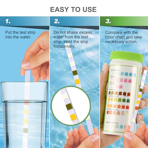 AAwipes 8-in-1 Aquarium Test Kit for Fish Tanks - Quick & Accurate Water Testing Strips for Aquariums & Ponds. Tests pH, Ammonia, Alkalinity, Hardness, Chlorine, etc. (K02-50)