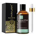 MAYJAM Eucalyptus Essential Oil 100ML - Premium Diffuser Oil | with Glass Dropper, Long Lasting Aroma, for Diffuser, Aromatherapy, Massage, Candle and Soap Making, Bedroom, Office