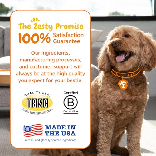 Zesty Paws Probiotics for Dogs - Gut Health Soft Chews, Pumpkin, 90 Ct | Probiotics for Dogs Soft Chews for Gut Health & Digestive Support
