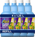 Flash Power Spray Mop Floor Cleaner Liquid Citrus 4x1.25L