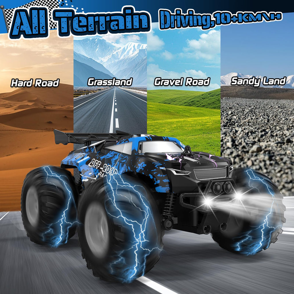 All-Terrain Remote Control Car for Boys Christmas Kids Rechargeable