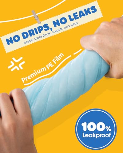 Powools Puppy Pads for Dogs, 34x28 in, 6-Layer Leakproof, 50-Pack | Extra-Large Pee Pads, Disposable, Quick-Dry Dog Pads, High Absorbency, Wee Wee Pads for Dogs, Easy Puppy Potty Training