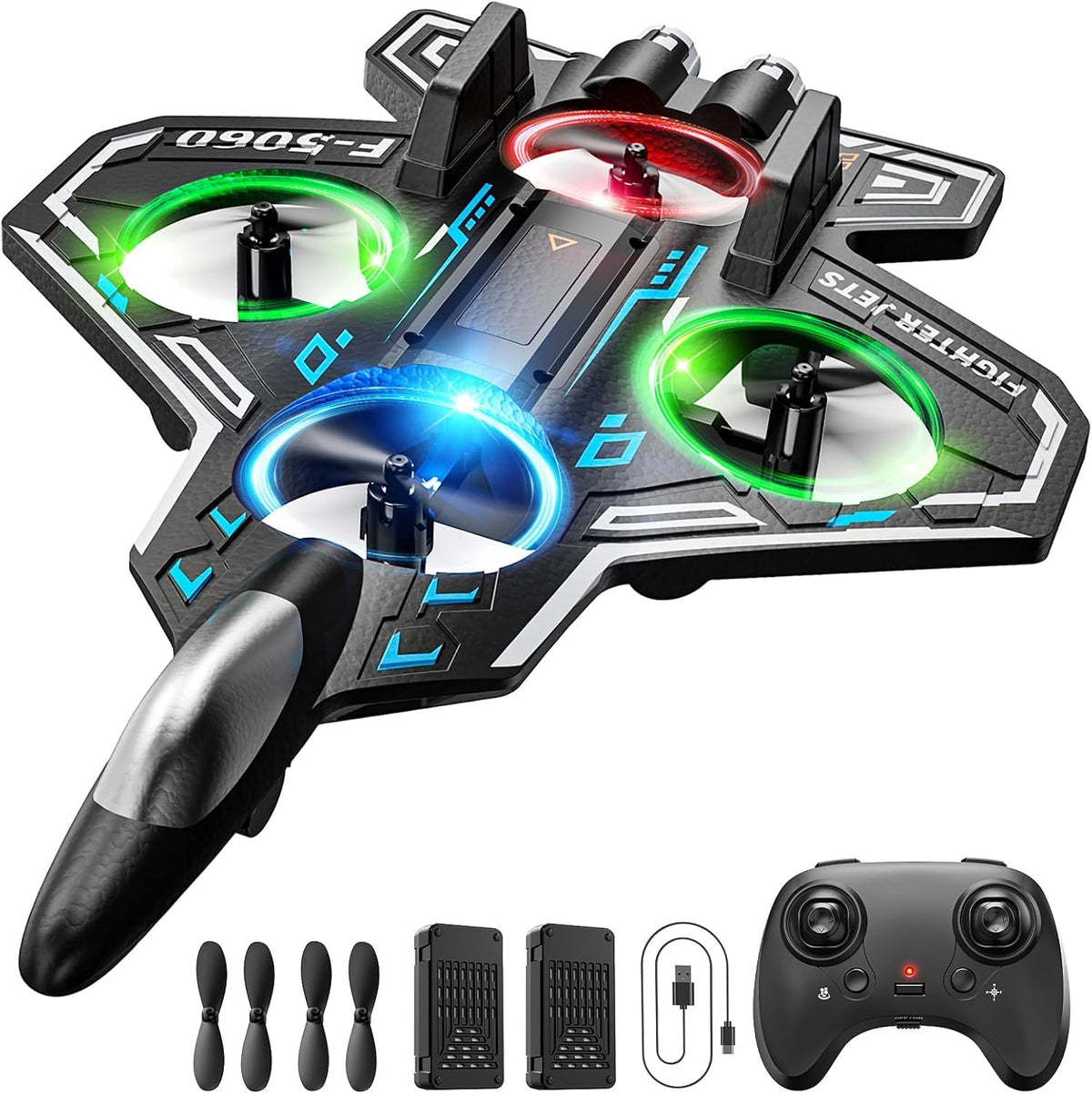 RC Plane Remote Control Airplane for Kids, Adults, Foam Fighter Jet Drone