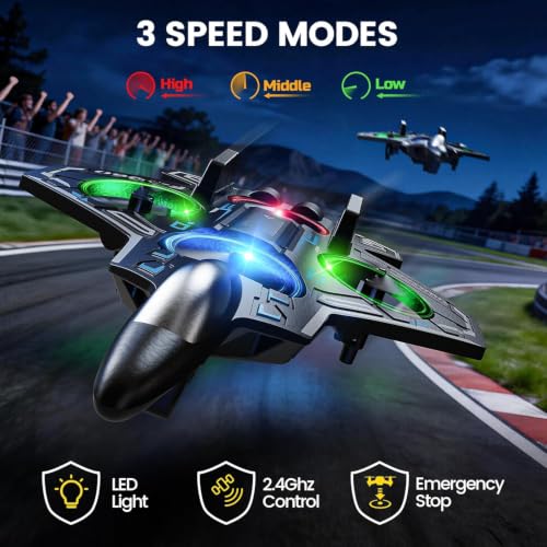 RC Plane Remote Control Airplane for Kids, Adults, Foam Fighter Jet Drone
