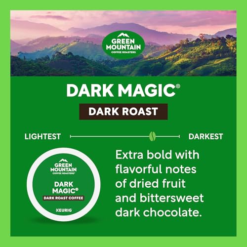 Green Mountain Coffee Roasters Dark Magic, Single-Serve Keurig K-Cup Pods, Dark Roast Coffee Pods, 96 Count
