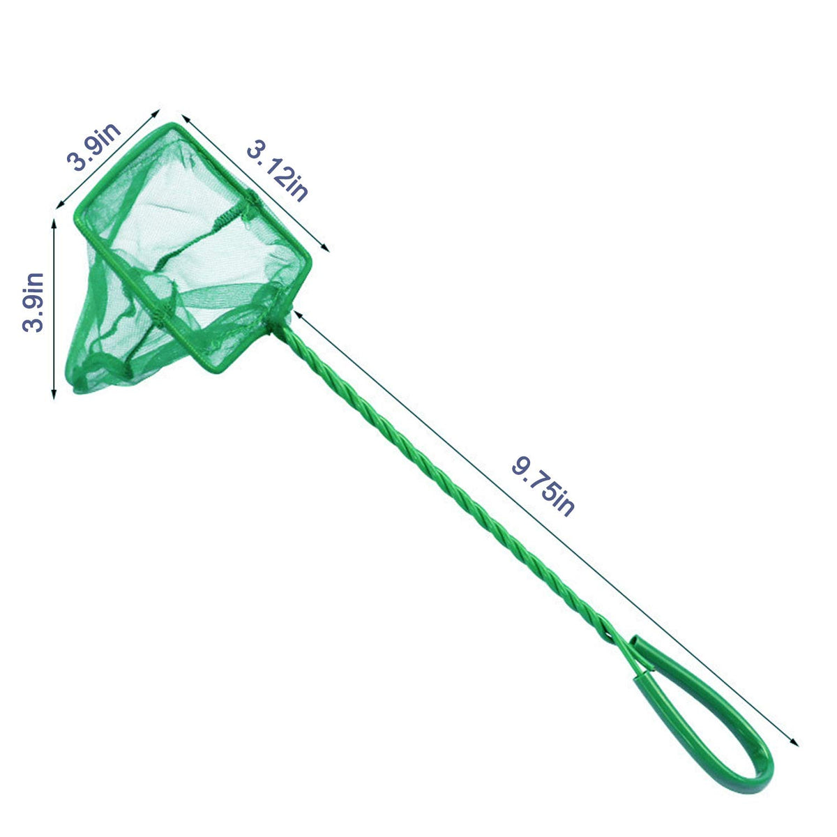 Aquarium Fish Nets, DSSPORT 4 Inch Small Mesh Fish Catch Nets with Plastic Handle Green