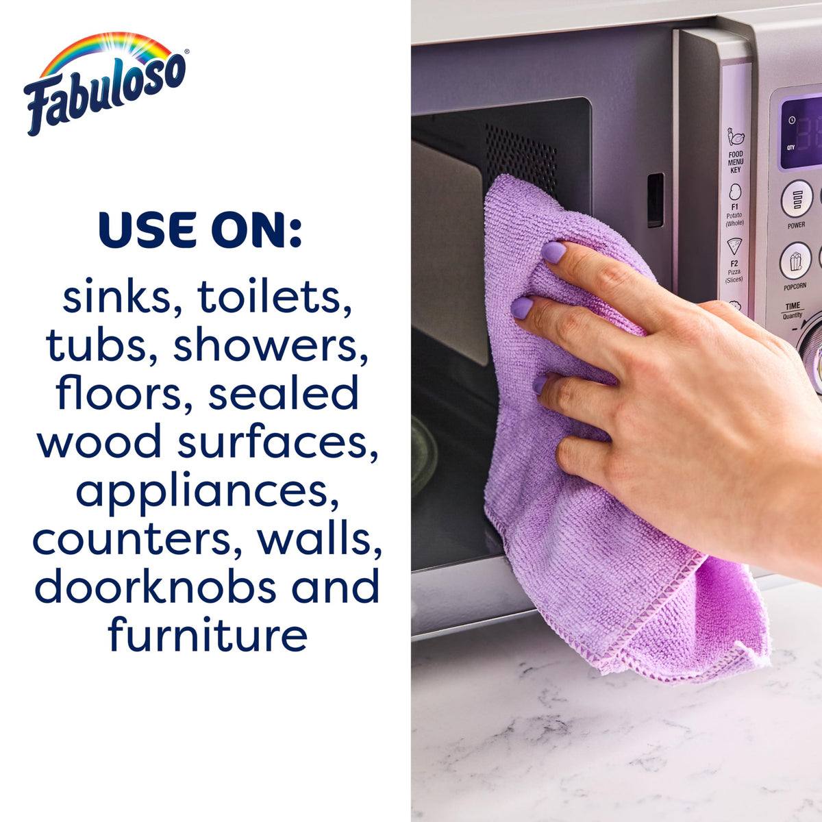 Fabuloso 2X All-Purpose Cleaner, Lavender Scent, 56 fl oz | No Rinse Floor Cleaner, Long-Lasting Freshness, Multi-Purpose Cleaner, Concentrated Formula, Everyday Cleaning, No Residue