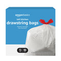 Amazon Basics 13 Gallon Flextra Strength Tall Kitchen Drawstring Trash Bags, Tear Resistant, 90 count