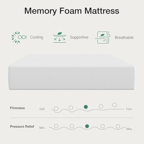 Novilla Twin Mattress, 6 Inch Twin Bed Mattress with Gel Memory Foam | Cooling Night Sleep & Pressure Relief, CertiPUR-US Certified